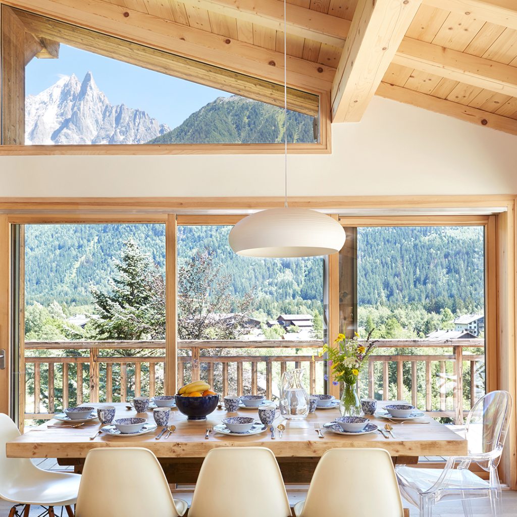 Eco friendly chalet in chamonixx with panoramic mountain views