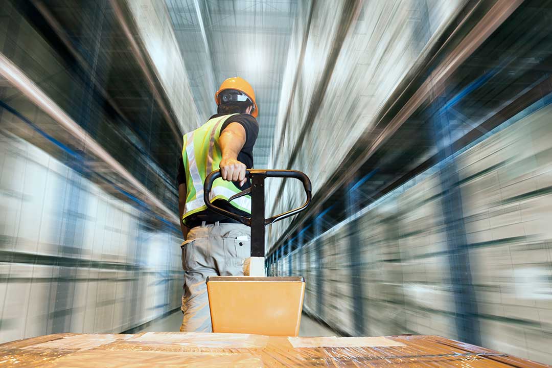 Stretch Wrapping Pallet of goods