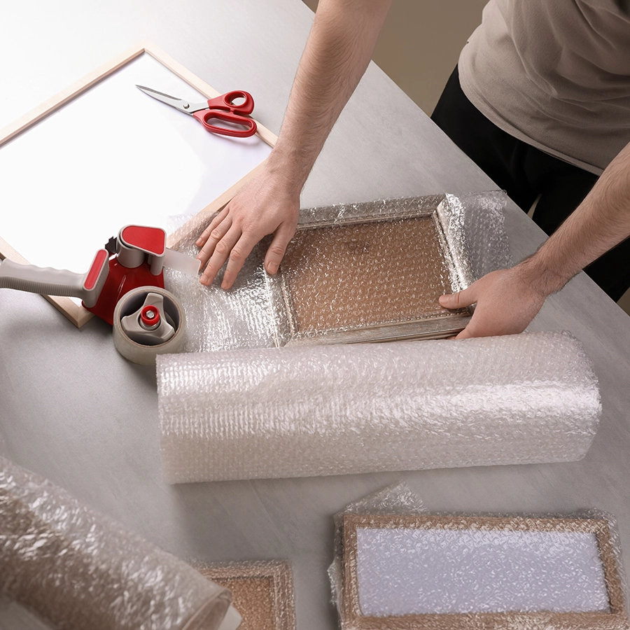 Cushioned packaging film
